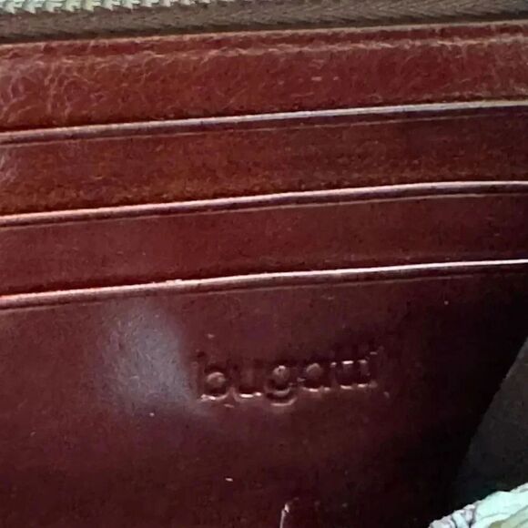 Bugatti Vintage Leather Soft Women’s Long Wallet Organizer - Picture 9 of 13